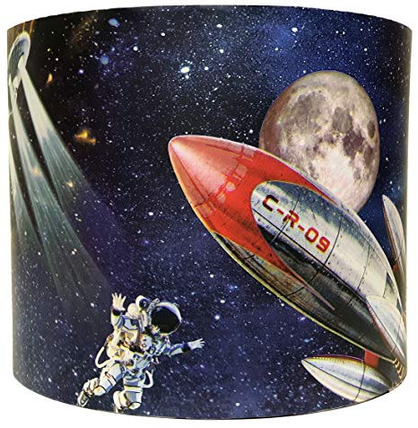 Space Lampshade Ceiling Light Shade Planet Spaceship Kids Bedroom Decor Accessories Gifts (12)