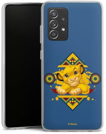 DeinDesign Silikon Hülle kompatibel mit Samsung Galaxy A52 Case transparent Handyhülle König der Löwen Simba Offizielles Lizenzprodukt