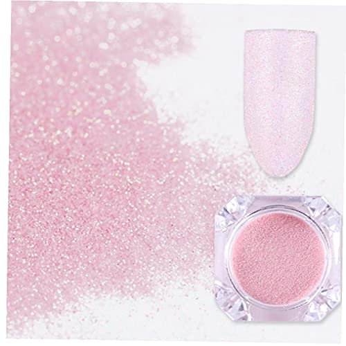TOSSPER 1 Box Rosa Nagel Glitter Pulver Perle Shinning Pigment Nail Art Uv Gel Polnisch Dekoration Maniküre Zubehör