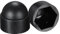 sourcing map 50pcs Cache Écrou Protection M10 Cache Boulon Capuchon Hexagonal 17mm Vis Couvercle Plastique Dôme Noir