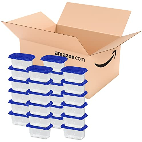 Ziploc Food Storage Meal Prep Containers Reusable for Kitchen Organization, Smart Snap Technology, Dishwasher Safe, Mini Rectangle, 24 Count