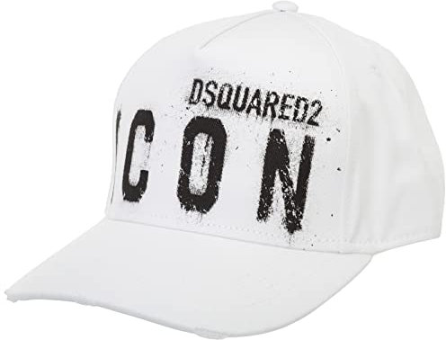 DSQUARED2 Herren icon Cap Bianco