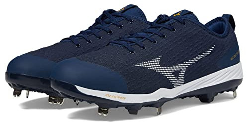 Mizuno Dominant 4 Herren Baseballschuhe, MarineBlau Weiß, 48.5 EU