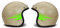 DualColorStampe Lot de 2 autocollants à douille rose des vents Trail off Road Sport 4 x 4 (2 pièces) autocollants valise pour voiture ou moto Cod. M0156 (vert fluorescent, 20 cm)