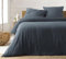 KGS Parure de Lit en Gaze de Coton - 220x240 cm - Plusieurs Coloris (Bleu Marine)