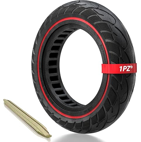 1PZ 10x2.125 Vollreifen für Xiaomi M365 Pro Ninebot F30 F40 | 10 Zoll pannensicherer Ersatzreifen für E-Scooter, passend für Ninebot S2 Max, S3 und Elektroroller