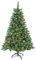 YRHome 120cm Künstlicher Weihnachtsbaum mit Beleuchtung Grün PVC mit Schnee-Effekt & Kiefernzapfen LED PVC Christbaum Tannenbaum Dekobaum mit ständer Weihnachtsdeko für Weihnachten Dekoration