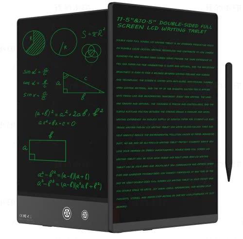 Ksequ LCD Writing Tablet for Adults- 10.5″ LCD Writing Tablet,Double-Sided Full Screen,Digital Notepad for School,Office,Home,Erasable,Reusable