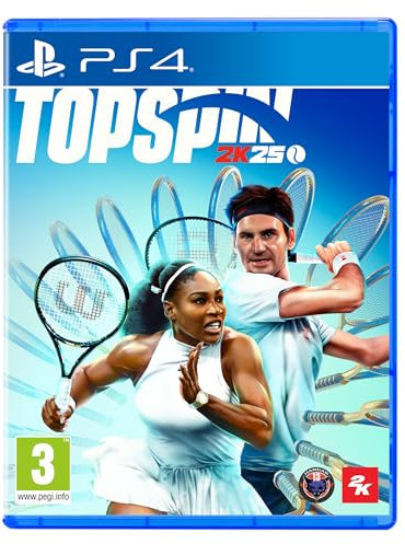 2K Games TopSpin 2K25 PS4 + Amazon Exclusive Sky Blue Wristband DLC