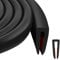 YushengTai EPDM Gummidichtung Kantenschutz, Autotür kantenschutz, Flexible Kantenschutz Gummi in U-Form, Witterungsbeständiger Kantenschutz für Bleche und Autotüren, 1.5mm x 300cm, Schwarz