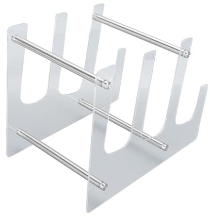 3 Tier Acrylic Gaming Mechanical Keyboard Display Stand & Storage Holder, Desk Keyboard Shelf (Clear)