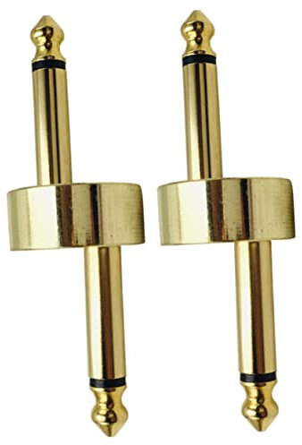 NULYLU Pedalboard Gitarre Stecker Für Kabel Gitarren Effektpedal Verbindungsstecker Klinke Pedal Coupler Für Gitarrenzubehör Und Effektgeräte Hochwertige Und Robuste Verbindung