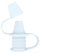 DAGESVGI Water Bottle Spout Adapter, No-Spill Silicone Bottle Top Spout, Portable Leak-Proof Water Bottle Spout Adapter, Replacement Water Bottle Cap for Toddlers, Baby and Adults