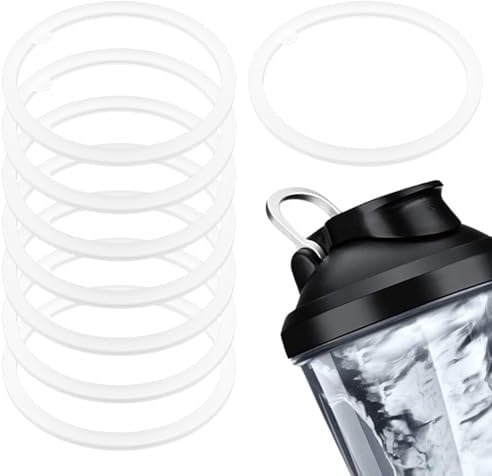 8 Pezzi di Guarnizione di Ricambio per VOLTRX Electric Protein Shaker Bottle 24oz, Guarnizioni Anello di Tenuta in Silicone Parti Tenuta a Prova di Perdite per Coperchio Beccuccio Senza BPA