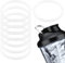 8PCS Gasket Replacement for VOLTRX Electric Protein Shaker Bottle 24oz, Silicone Water Bottle Sealing Ring Gaskets Seal Accessories Leak-Proof,Replacement Seal Part for Spout Lid BPA-Free