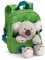 Rucksack mit Plüschtier 21x26cm Koala 25cm - grün - Abnehmbarer Pluschspielzeug Weich Flauschig, Kindergartenrucksack mit Kuscheltier für Jungen und Mädchen | 61744