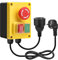 Interrupteur monophasé 220 V, interrupteur de sécurité briidea avec grand bouton d'arrêt d'urgence rouge pour éteindre rapidement les tables de fraisage et autres appareils électriques