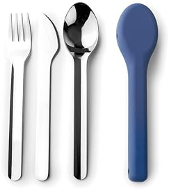 IBILI - Set 3 Cubiertos Go, Acero Inoxidable, Con funda de Silicona