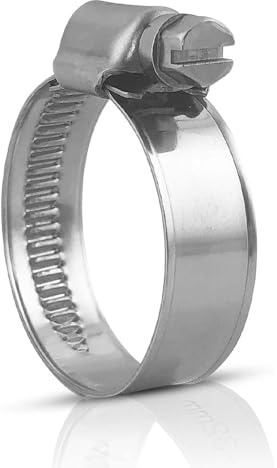 Schlauchschellen Edelstahl 25-40 MM | 9 MM Band | 10 Stk in Qualität W4 – Für Garten, Waschmaschine, Pool, KFZ - Schlauchklemmen, Schlauchschellen Set, Schellen, Klemmschelle