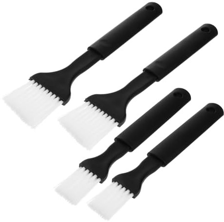 BEBEMOKO 4stücke Teiliges BBQ Pinselset Aus Nylon Mit Kunststoffgriff Große Und Kleine Bürsten Für Grillen Backen Und Kochen Hitzebeständig Und Leicht Zu Reinigen