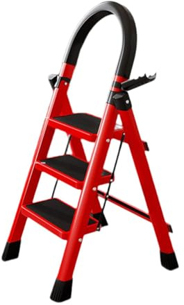 Ronyme Escabeau, Tabouret 3 Marches, Robuste et Pliable pour