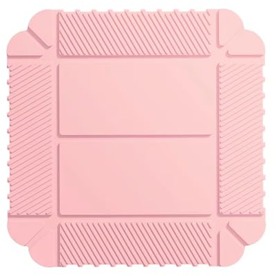 Osmond Foldable Multifunctional Storage Bowls for Home or Outdoor - Easy to Clean Food Organizer and Place Mat Pink