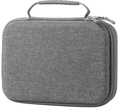 LeeQinersw Double Controllers Carrying Case EVA Carry Bag Double Zipper Waterproof Gaming Controller Hard Shell Carrying Case, Gray