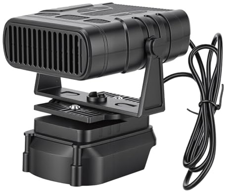 banapoy Auto-Raumheizung, Batteriebetriebene Kabellose Kleine Raumheizung, Autofenster-Entnebelungsanlage, Geeignet für BL1830 BL1850 BL1840 Batterie, für Auto, Büro, Innenbereich