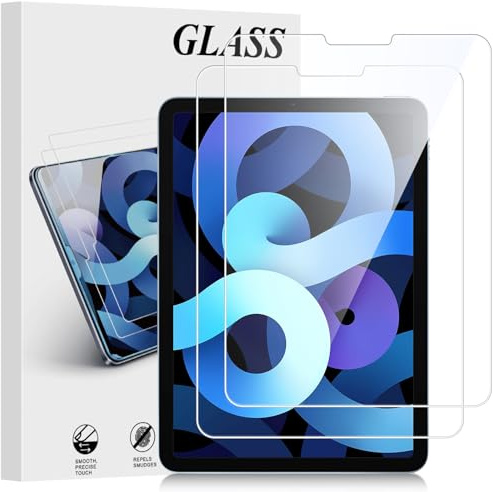 Cnarery Screen Protector for iPad Air 5/4 Generation 10.9 and iPad Pro 11 | Tempered Glass for iPad air 5/4 10.9 (2022/2020) & iPad Pro 11 (2022/2021/2020/2018), Ultra Clear, Anti-Scratch, 2 Pack