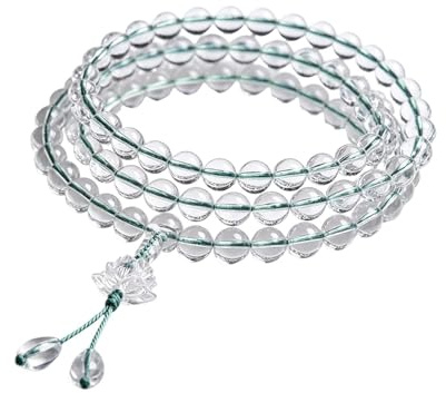 Generico Perlenarmband | Größenverstellbares Armband für das Handgelenk, Gebetsarmband mit 108 Körnern, für Freundin, Frauen, Mutter, Schwestern, Freunde, Yoga, Meditation, Reisen