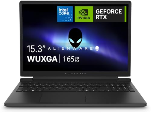 Alienware 15 Gaming Laptop - Intel Core 7 240H, NVIDIA RTX 5060 | Schermo WUXGA 1920x1200 165Hz, 16GB RAM, 512GB SSD, Windows 11 Home, 2 anno di assistenza onsite, 3 mesi di Game Pass