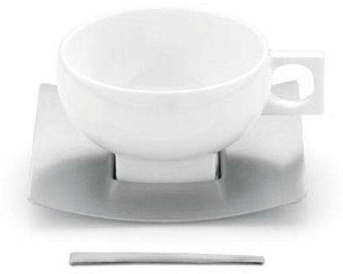Tramontina Teatime/16050/000 Taza de té con Plato (12 x 12 cm/0,15 l