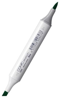 Copic Sketch Coloured Marker Pen - (G-94) Grayish Olive, For Art & Crafts, Colouring, Graphics, Highlighter, Design, Anime, Professional & Beginners, Art Supplies & Colouring Books