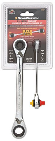 GEARWRENCH QuadBox Reversible Ratcheting Metric Wrench Set 2 Pc., 12 Point - 85227