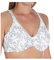 Bali Passion for Comfort Minimiser Bra, Full Coverage Underwire Bra with Seamless Cups, Everyday Bra, No-Bulge Smoothing, Silver lace Print, 36C