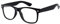 Boolavard Rétro Vintage couleur unisexe Punk Geek Classic style Nombre Zéro Effacer Objectif Lunettes de soleil (Clair Noir)