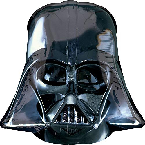 Amscan Anagram 2844501 - Globo de papel de aluminio de Star Wars Darth Vader SuperShape - 25 pulgadas, color negro