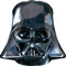 Amscan Anagram 2844501 - Globo de papel de aluminio de Star Wars Darth Vader SuperShape - 25 pulgadas, color negro