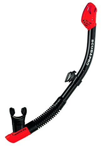 Scubapro Spectra Dry Tuba avec valve Noir/rouge