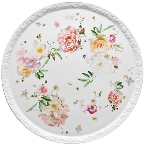 Rosenthal 10430-407165-12843 Maria Pink Rose Tortenplatte, 31,5 cm