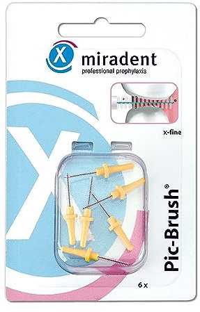 MIRADENT Interd.Pic-Brush Ersatzb.x-fein gelb 6 St