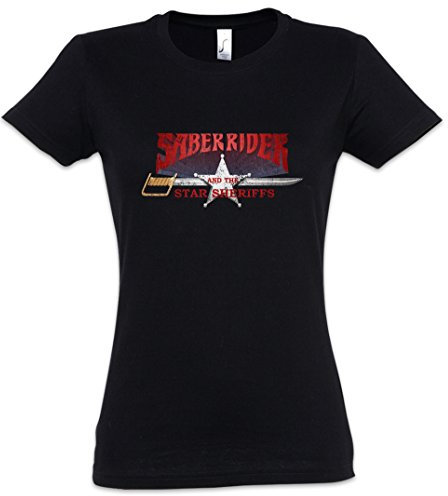 Urban Backwoods Saber Rider & The Star Sheriffs I Damen T-Shirt Schwarz Größe S