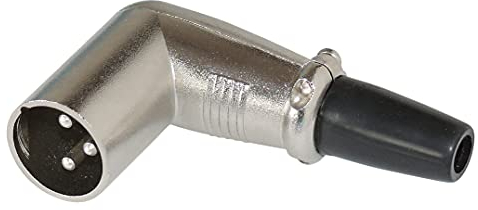 XLR-Stecker mit 90ø-Winkel
