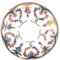 Painted Enamel Plate, Rose Garlands