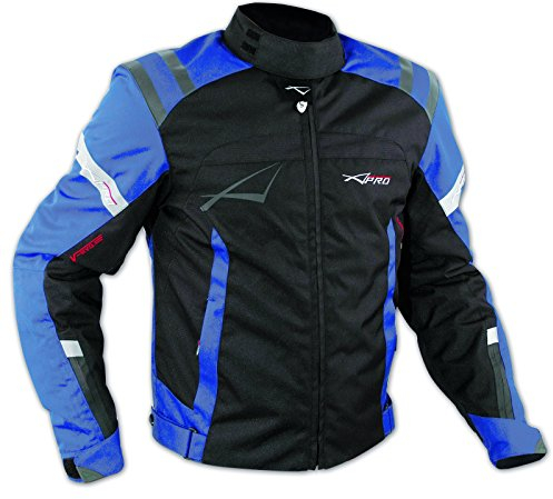 A-Pro Jacke CE Ruestung Qualität Motorrad Thermal Innenbeschichtung Sport Blau XXL