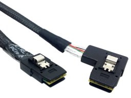 Daten-RAID-Kabel, ultraflach, 90 Grad links gewinkelt, Mini-SAS, 36-polig, SFF-8087 auf 8087, 80 cm, von ChenYang