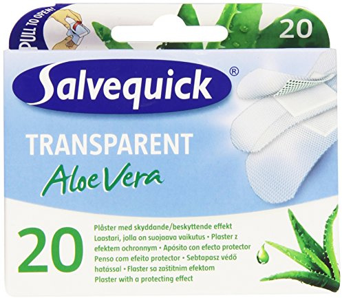 Salvequick Transparent Aloe Vera Dressing with Protective Effect – Pack of 20