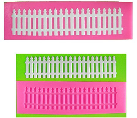 Picket Fence Border Embossing Silicone Mould Mold for Cake Decorating Cake Cupcake Toppers Icing Sugarcraft Tool by Fairie Blessings