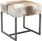 Kare Design Hocker Country Life, Sitzhocker, Sitzbank, Sitzstuhl, weiß/braun/schwarz, 47x45x45cm