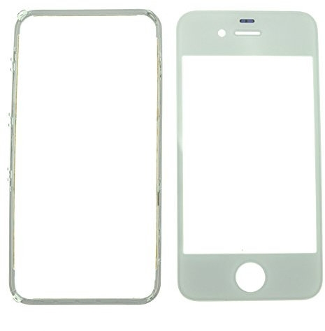 satkit Display-Glas iPhone 4S weiß + Rahmen Wandtattoo